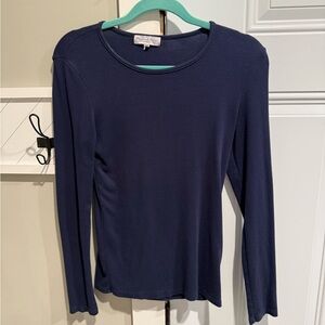 Michael Stars Navy Knit Long Sleeve